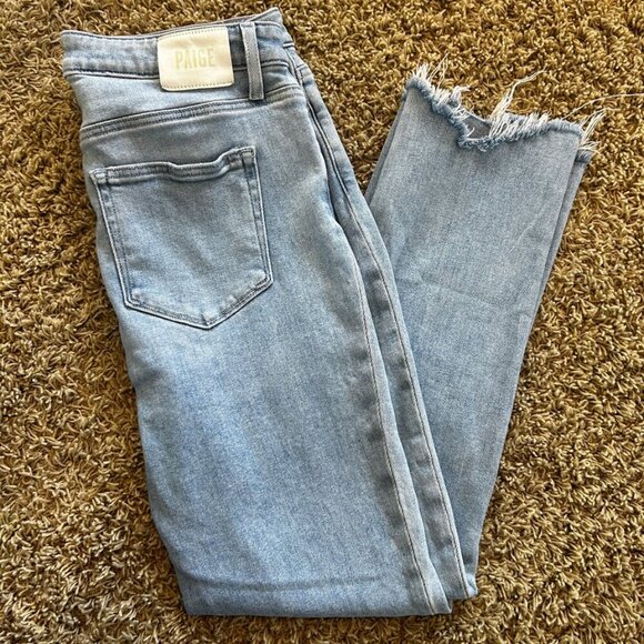 Paige High Rise Cindy - Shooting Star w/ Stellar Hem In Women's Size 31 - Picture 7 of 9